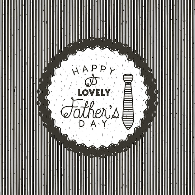 Premium Vector | Happy fathers day card with elegant neck tie