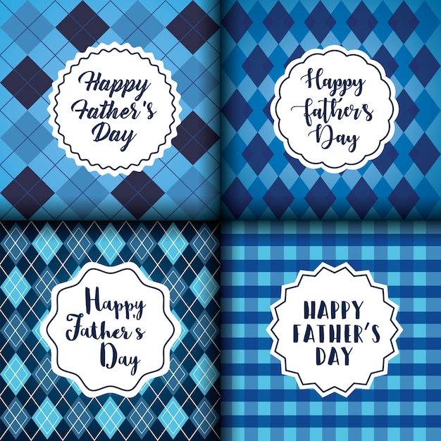 Premium Vector | Happy fathers day card