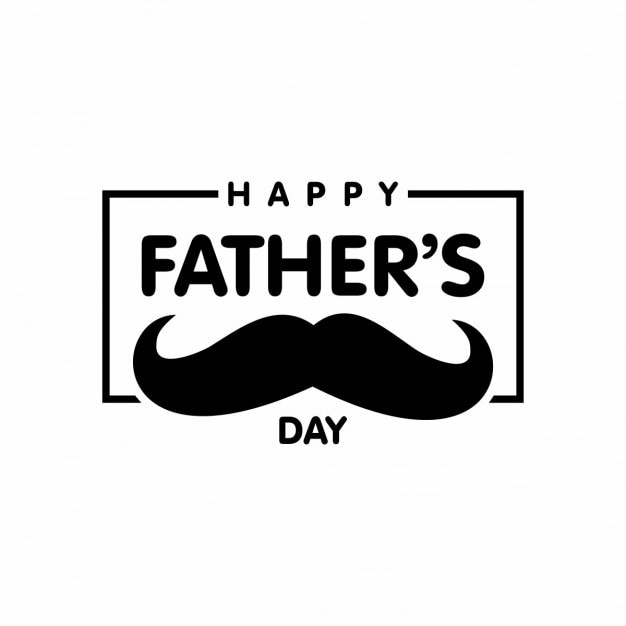 Happy Fathers Day Lettering Free Vector