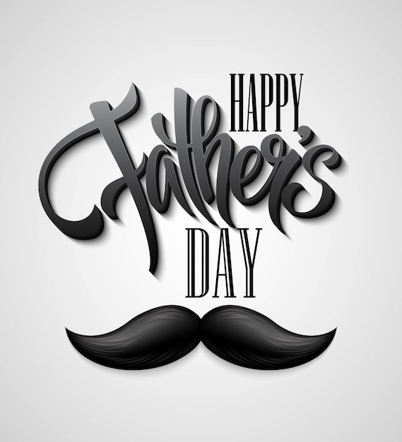 happy-fathers-day-mustache-card-premium-vector