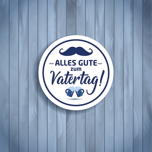 Premium Vector Happy fathers day vector background in germany