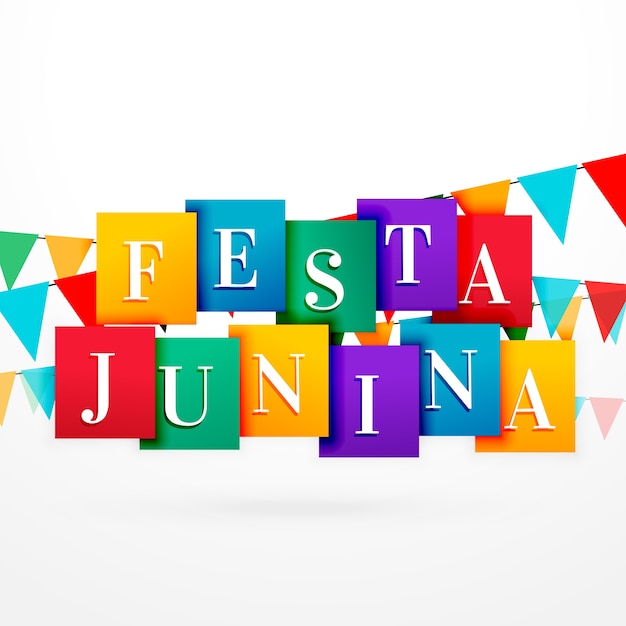 Happy festa junina design