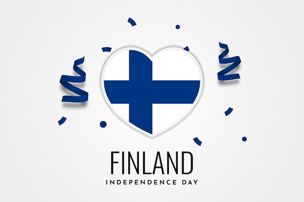 Premium Vector | Happy finland independence day celebration ...