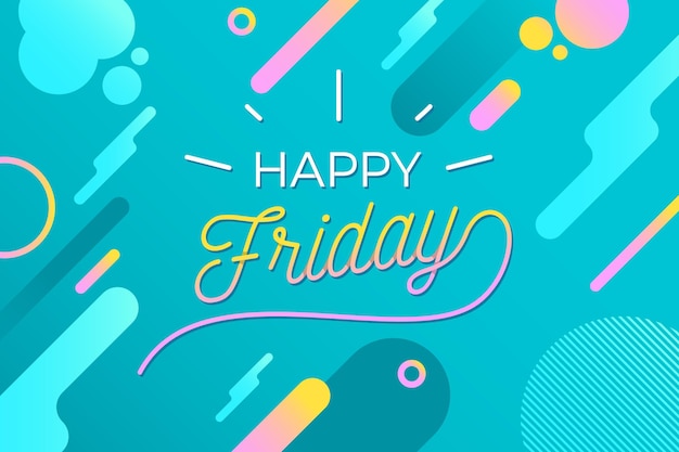 Free Vector | Happy friday - background