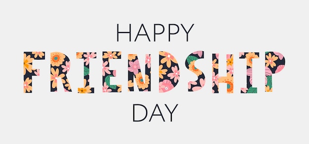 Premium Vector | Happy friendship day greeting banner