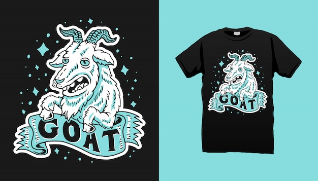 goat t shirt design