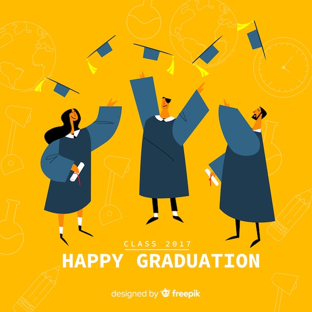 Download Happy graduation background | Free Vector