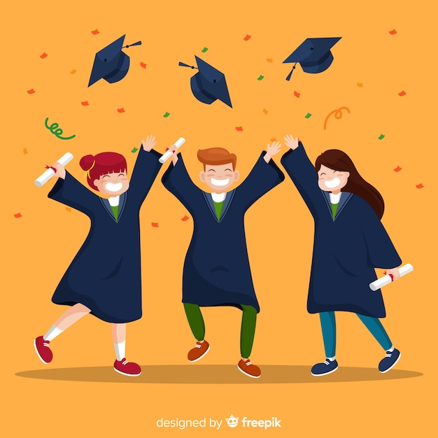 Download Happy graduation background Vector | Free Download