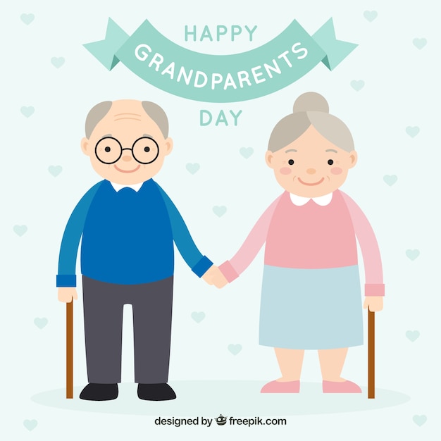 Happy grandparents day background
