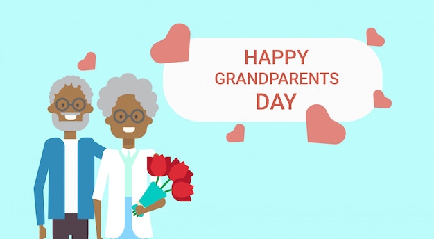 Premium Vector | Happy grandparents day greeting banner