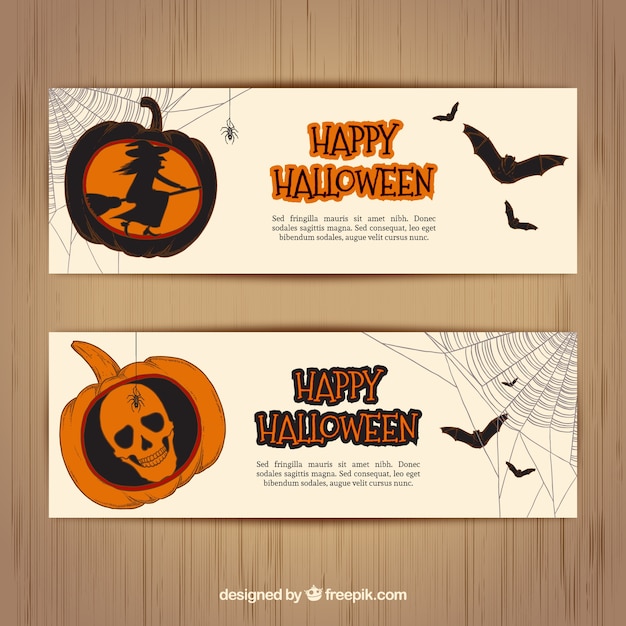Download Happy halloween banners Vector | Free Download