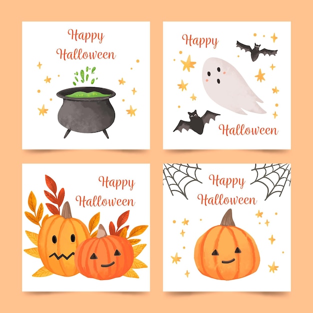 free-vector-happy-halloween-card-collection