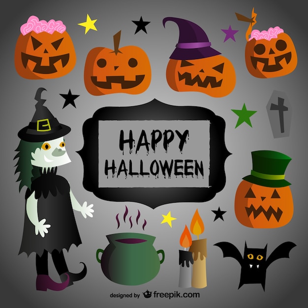 Happy Halloween cartoons