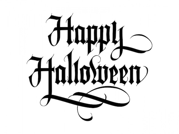 Download Happy halloween lettering Vector | Free Download