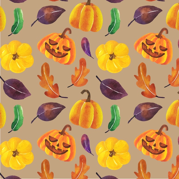 Download Happy halloween pattern vector. | Premium Vector