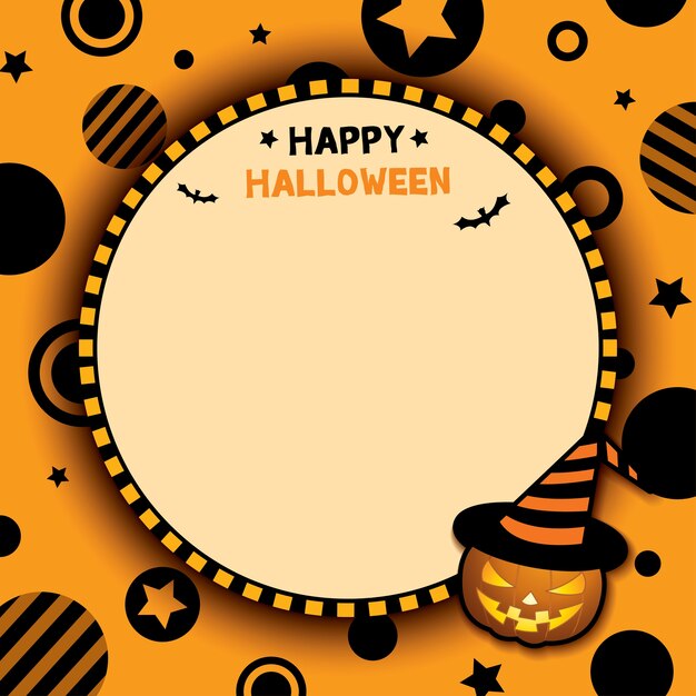 Premium Vector Happy halloween template design