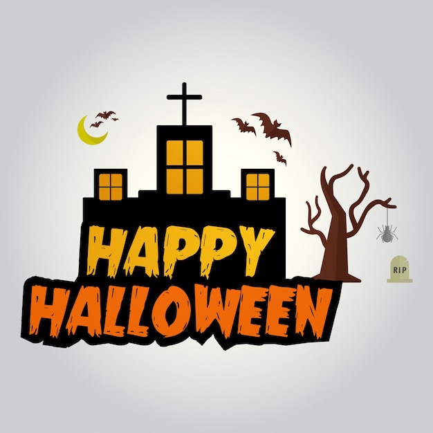 Download Premium Vector | Happy halloween vector lettering. holiday ...