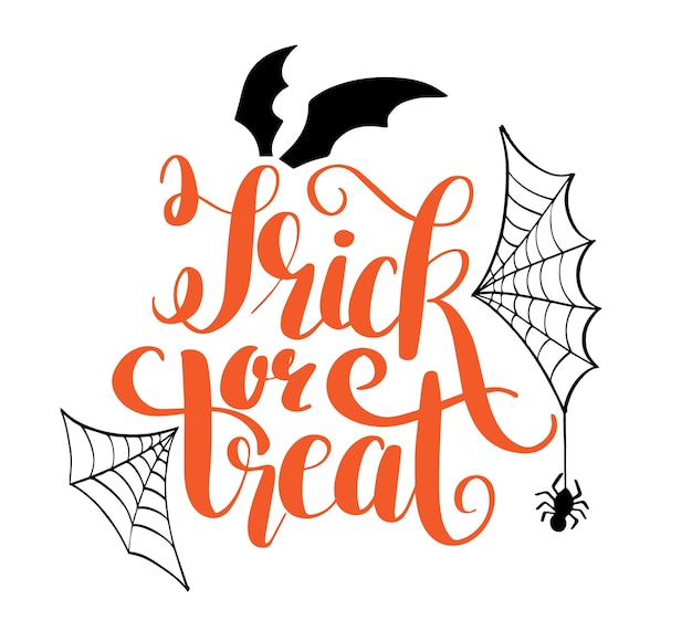Download Premium Vector | Happy halloween vector lettering holiday ...