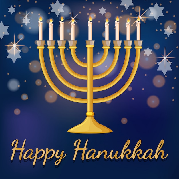 premium-vector-happy-hanukkah-card-template-with-light-and-stars