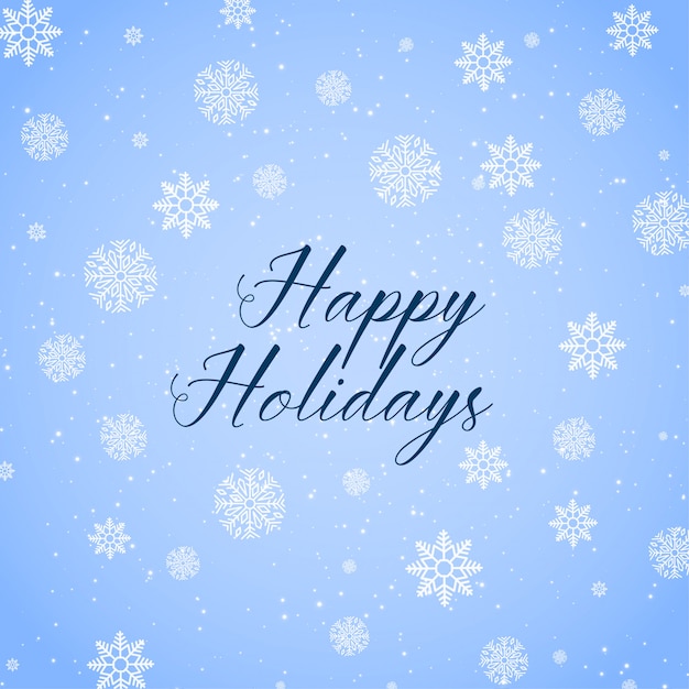 Happy holidays background with snowflakes\
pattern