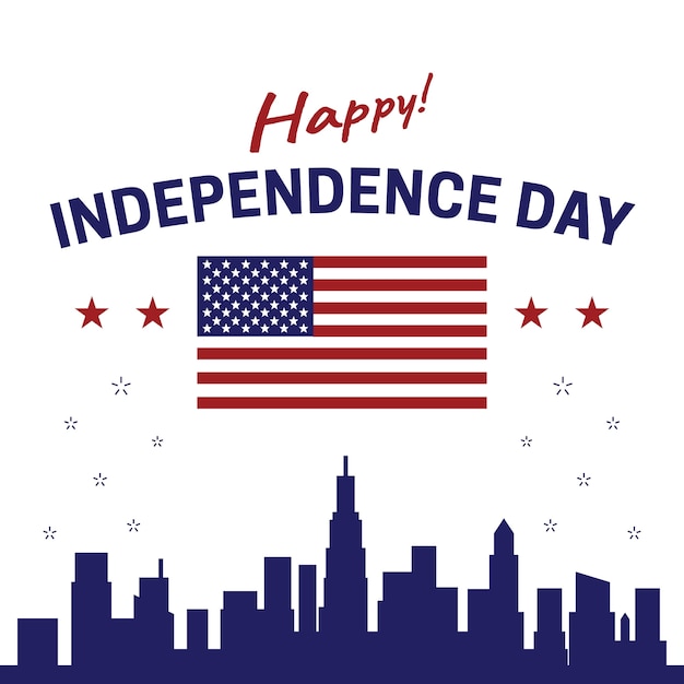 Premium Vector Happy Independence Day United States Of America Usa Th Of July Poster