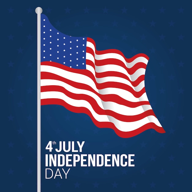 Premium Vector | Happy independence day usa