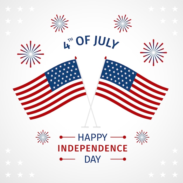 Premium Vector Happy independence day usa