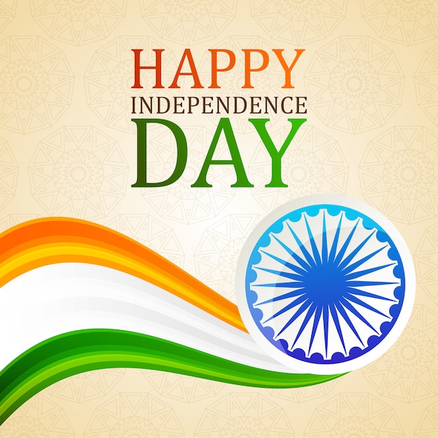 Happy india independence day card Vector | Premium Download