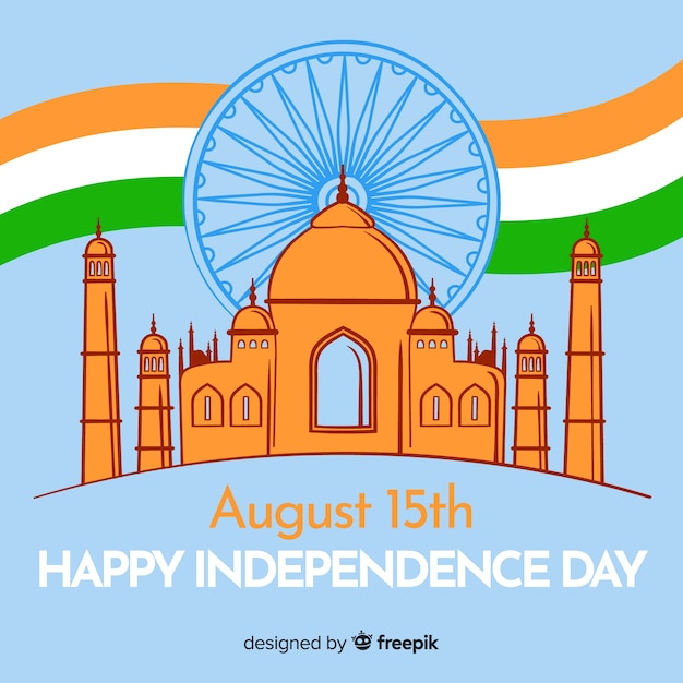 Download this Free Vector | Happy indian independence day background