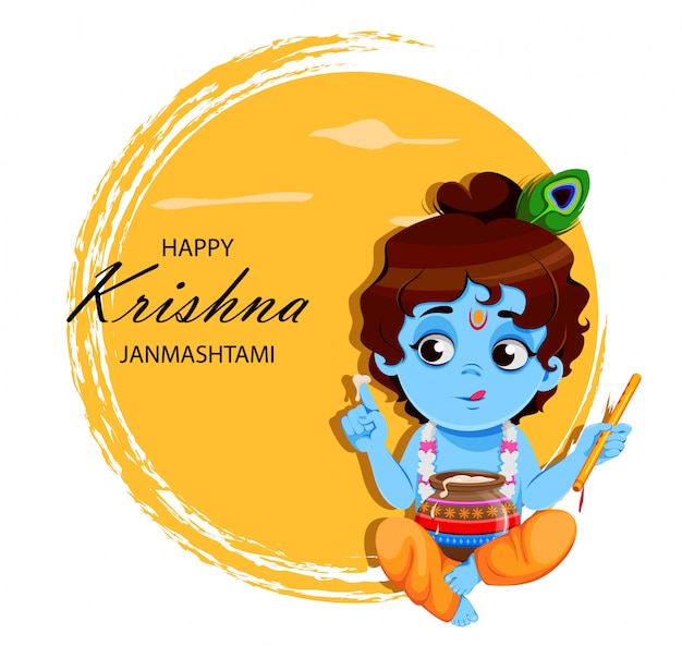 Download Free Happy Krishna Janmashtami Little Lord Krishna Premium Vector Use our free logo maker to create a logo and build your brand. Put your logo on business cards, promotional products, or your website for brand visibility.