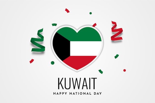 Premium Vector Happy Kuwait National Day Illustration Template Design