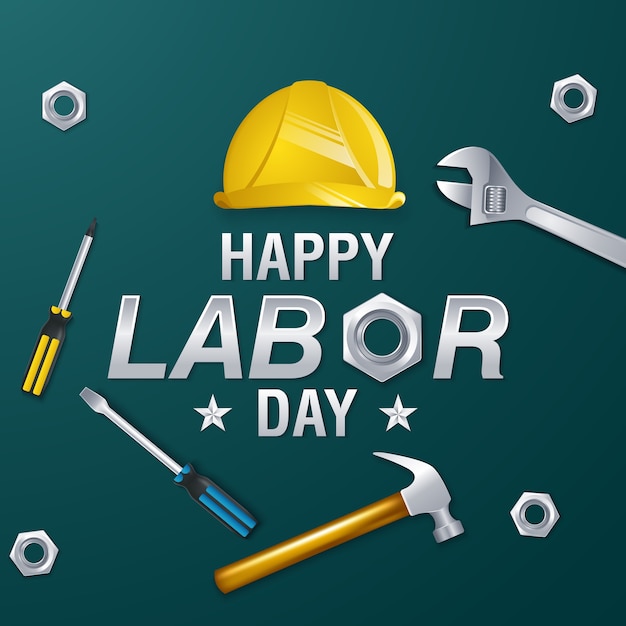 Premium Vector Happy Labor Day Banner