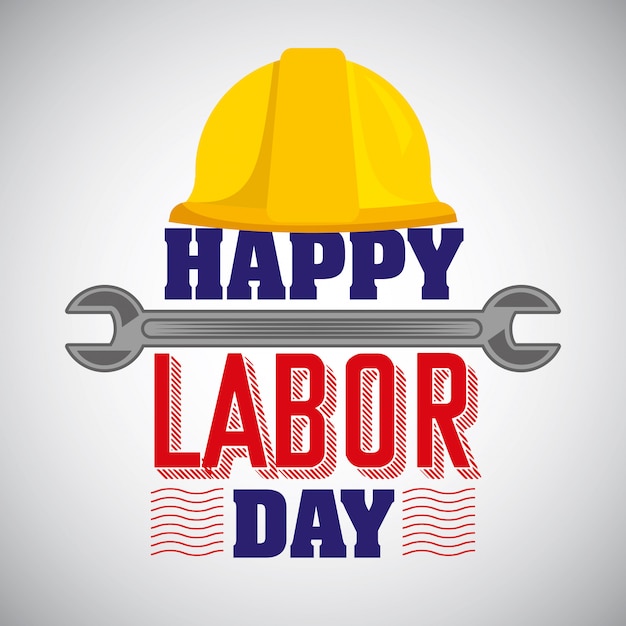 Premium Vector Happy Labor Day Card 9517