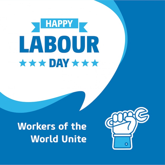 Free Vector Happy Labour Day Design