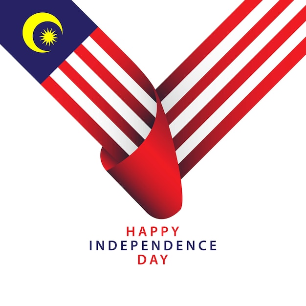 Premium Vector Happy Malaysia Independence Day