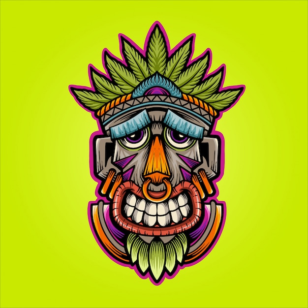 Premium Vector Happy Mask Illustration