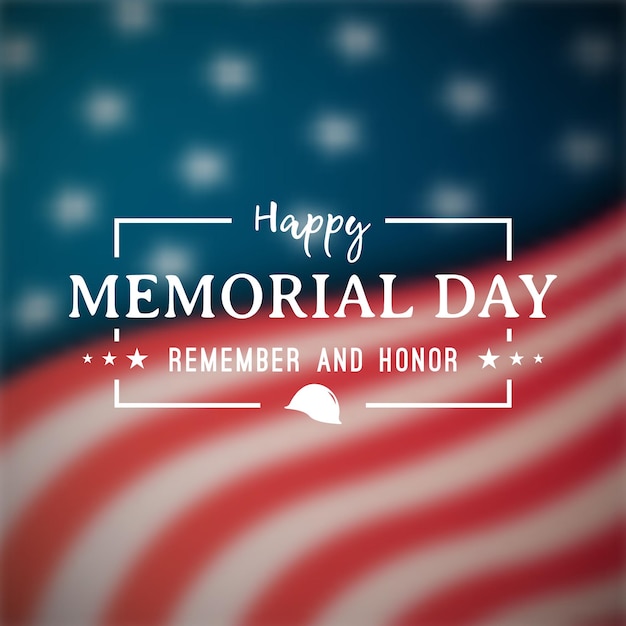 Premium Vector | Happy memorial day banner