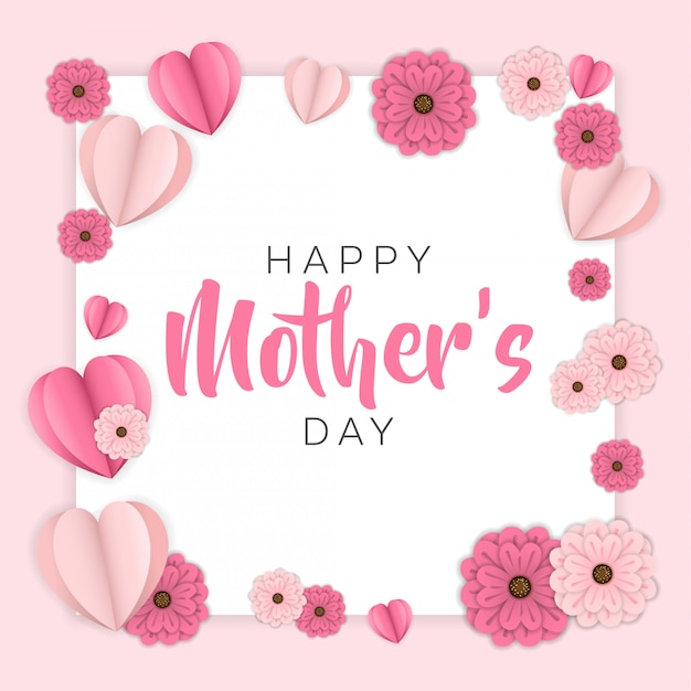 Premium Vector | Happy mother day greeting card