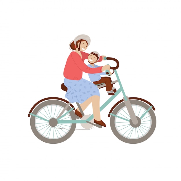 baby on bicycle
