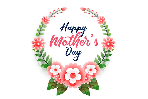 Download Happy mother's day flower background | Free Vector