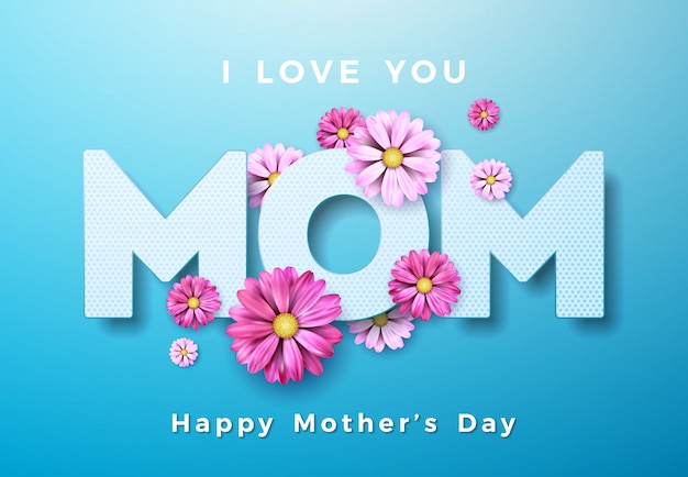 Download Premium Vector | Happy mother´s day greeting card design ...