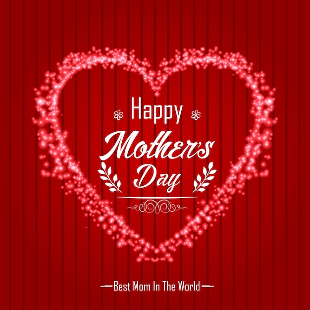 Premium Vector Happy Mothers Day Greeting Card