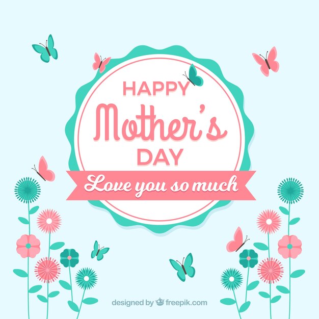 Download Happy mother's day love you so much | Free Vector