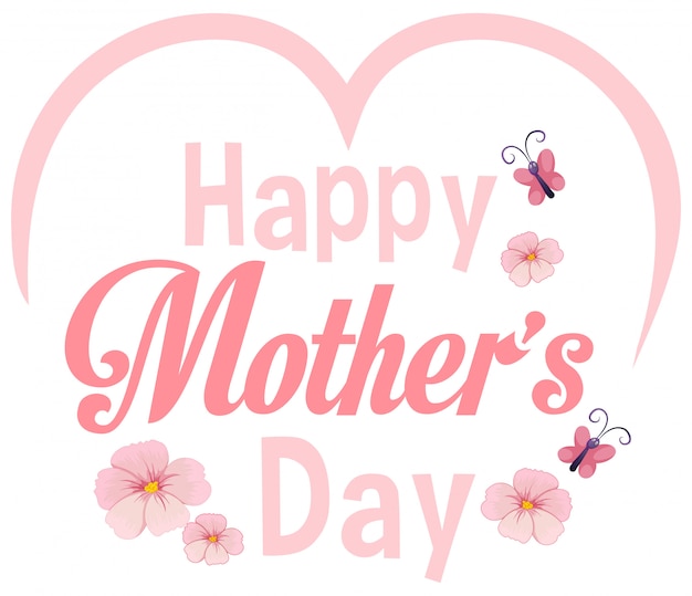 Free Vector | Happy mother's day template