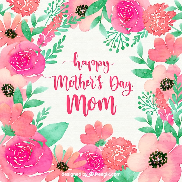 happy mothers day images with flowers