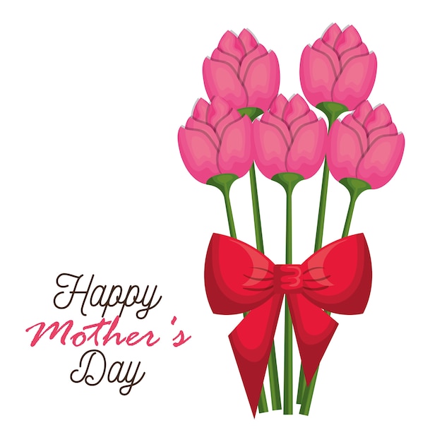 Premium Vector | Happy mothers day card