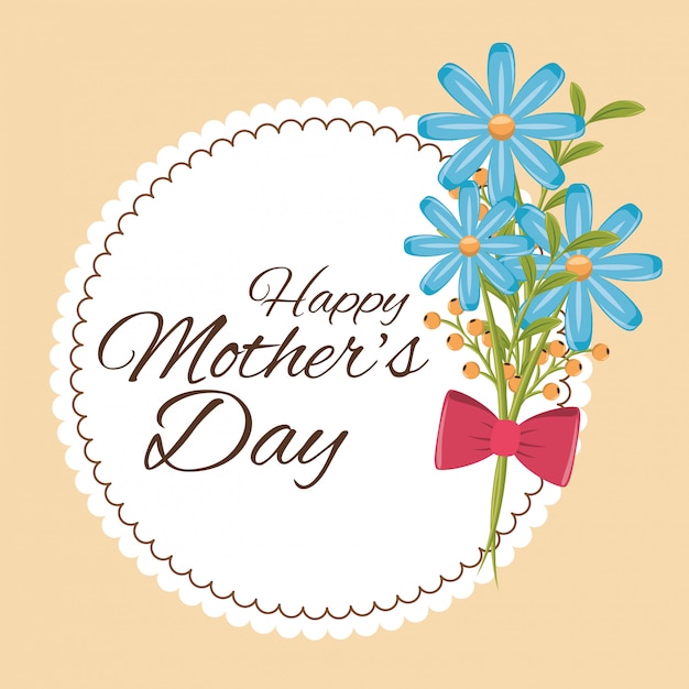 Download Happy mothers day design | Premium Vector