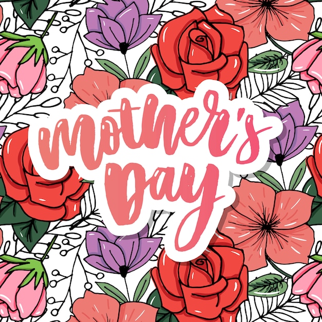 Download Happy mothers day elegant typography pink banner ...