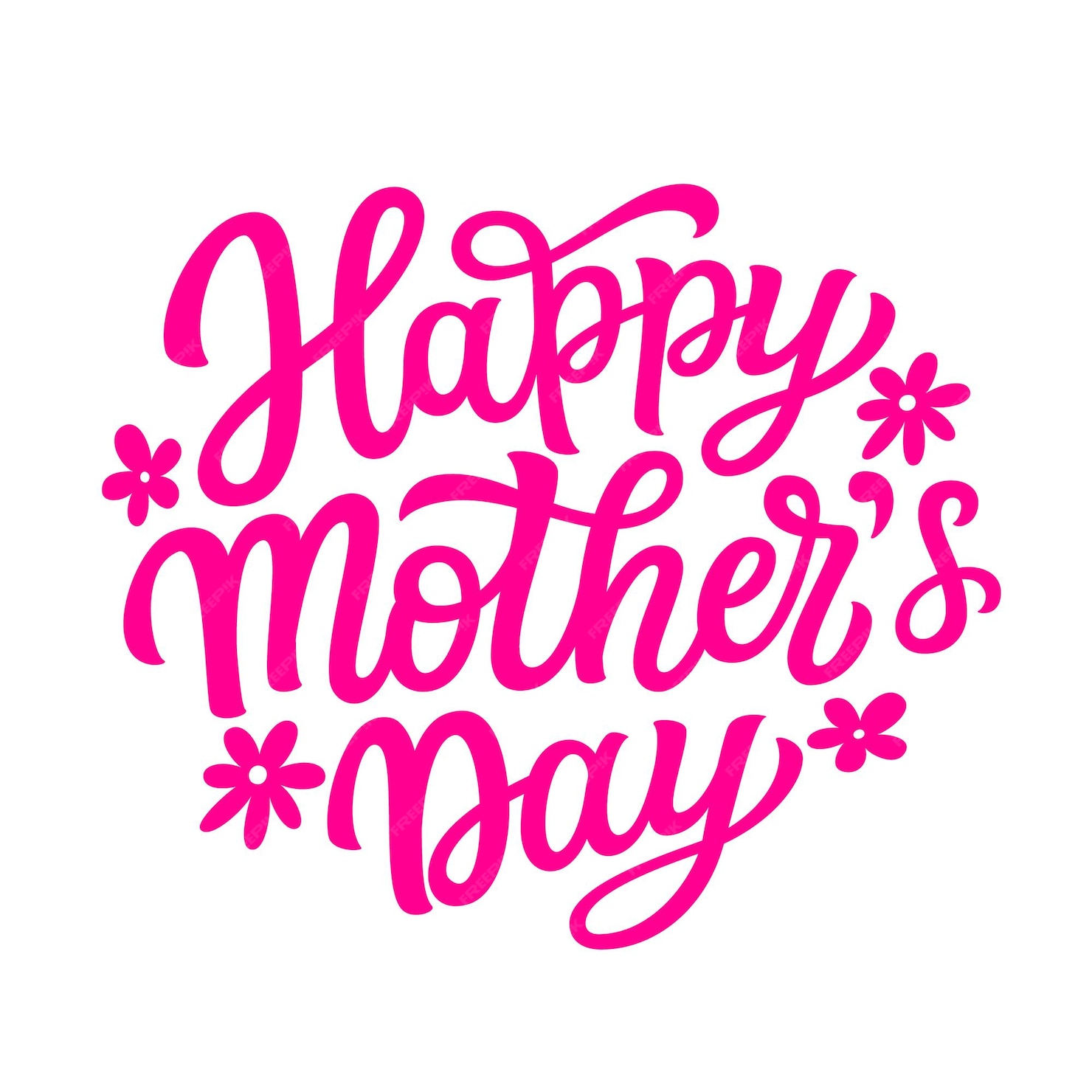 Premium Vector Happy Mothers Day Hand Lettering 