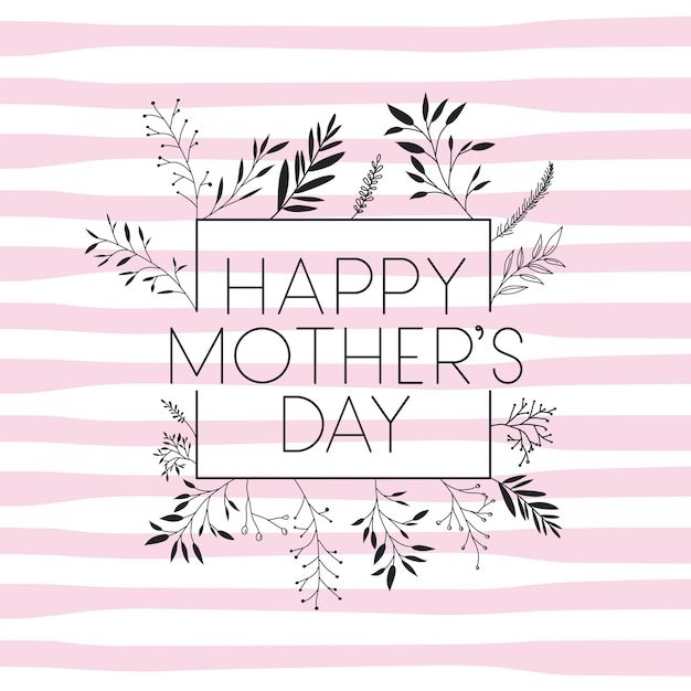 Download Premium Vector | Happy mothers day handmade font postcard